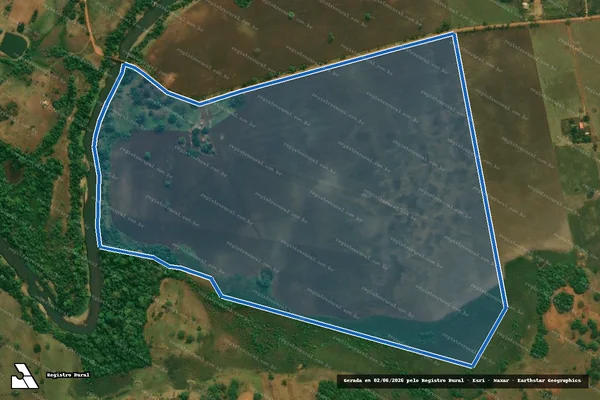 Imagem de satélite de SITIO RANCHO ALEGRE - Parte 2 em Guia Lopes da Laguna - MS