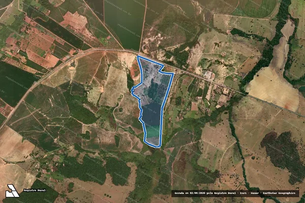 Imagem de satélite de Fazenda Nossa Senhora Aparecida - PARCELA 01 em Padre Bernardo - GO
