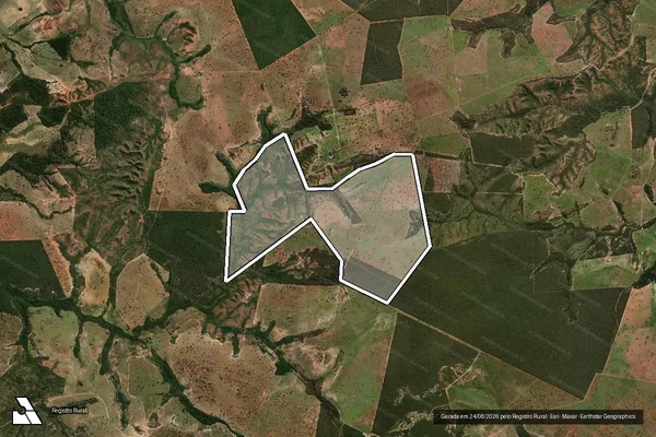 Imagem de satélite de Fazenda Santo Antonio  Parcela 4 - Parcela 4 em Pontal do Araguaia - MT