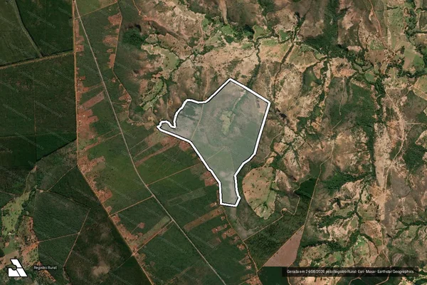 Imagem de satélite de Fazenda Ribeirão - Parte 2 em Olhos-d'Água - MG