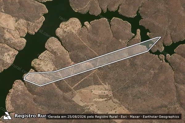 Imagem de satélite de GLEBA PASSAGEM DAS PEDRAS - Parte 1 em Capitão Gervásio Oliveira - PI