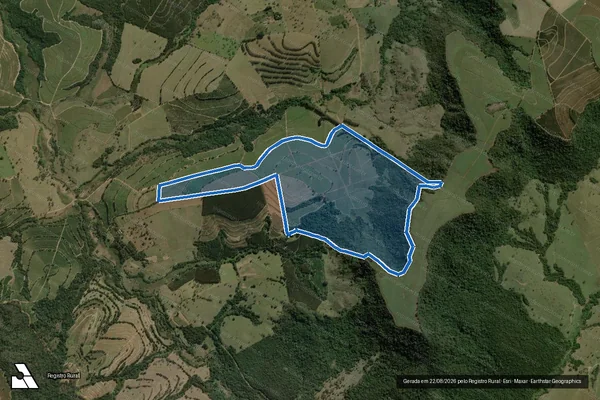 Imagem de satélite de FAZENDA MORRO ALTO - P 4 - M 2527 em Dois Córregos - SP
