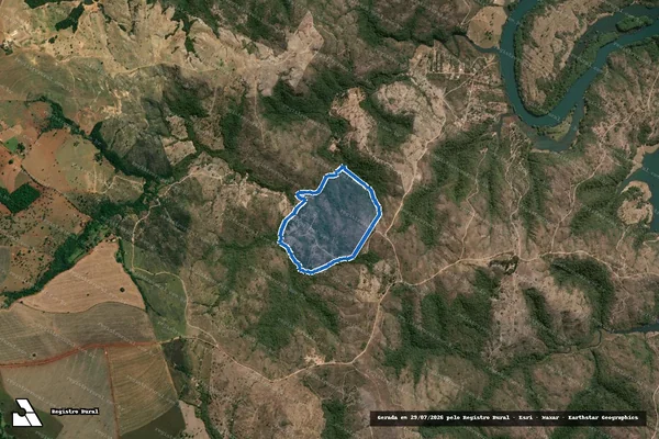 Imagem de satélite de Fazenda Buracão do Paraiso - Parcela 1 em Ouvidor - GO