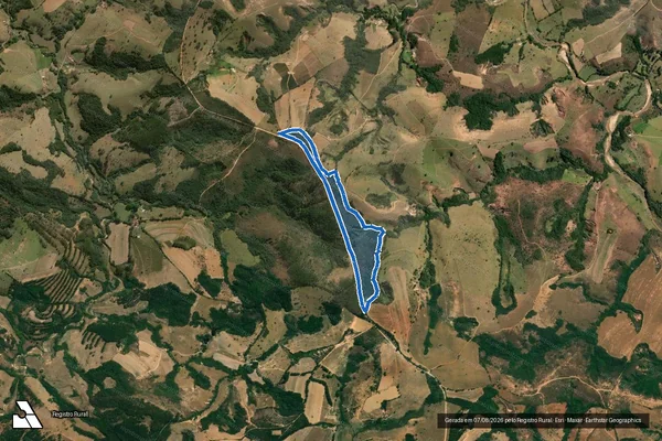 Imagem de satélite de FAZENDA CHAPADA - PARCELA 3 em São Tiago - MG