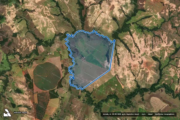Imagem de satélite de Fazenda Almas - Parte 1 em Lagamar - MG