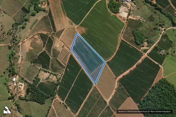 Imagem de satélite de FAZENDA FURNA DE BAIXO - Parcela 1 em Carmo do Rio Claro - MG