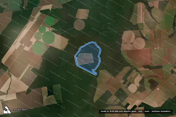 Imagem de satélite de Fazenda Macuco - Matrícula 17.083 em Nova Ubiratã - MT