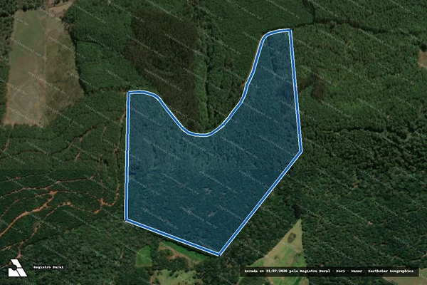 Imagem de satélite de Serra Dos Caranchos - Parcela 1 em Macieira - SC