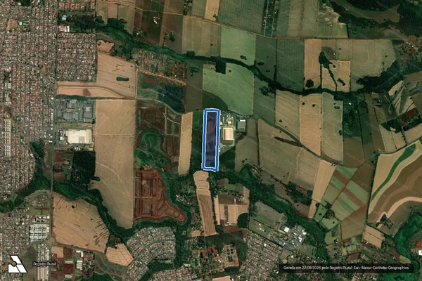 Imagem de satélite de SÍTIO SANTA LUCIA - LOTE DE TERRAS N° 8/A-1 - Parcela 1 em Londrina - PR