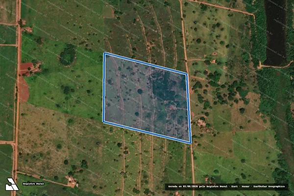 Imagem de satélite de Projeto de Assentamento Celso Furtado – Lote 15 em Andradina - SP