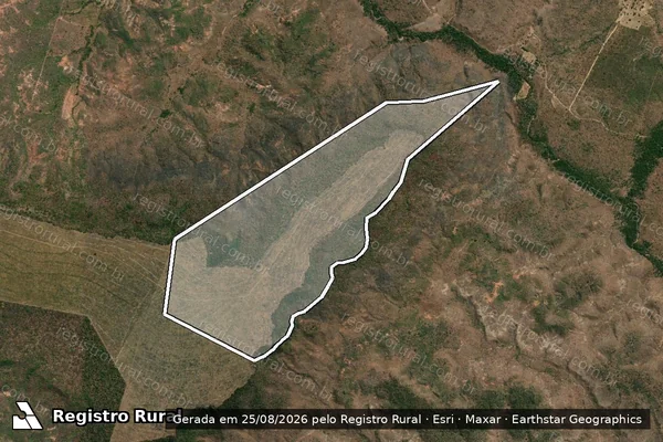 Imagem de satélite de FAZENDA CHAPADA DO OLHO D'ÁGUA em Benedito Leite - MA