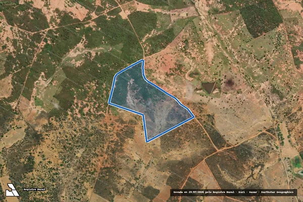Imagem de satélite de SÍTIO AREIA PRETA - FAZENDA URUBÚ - Parte 1 em Afrânio - PE