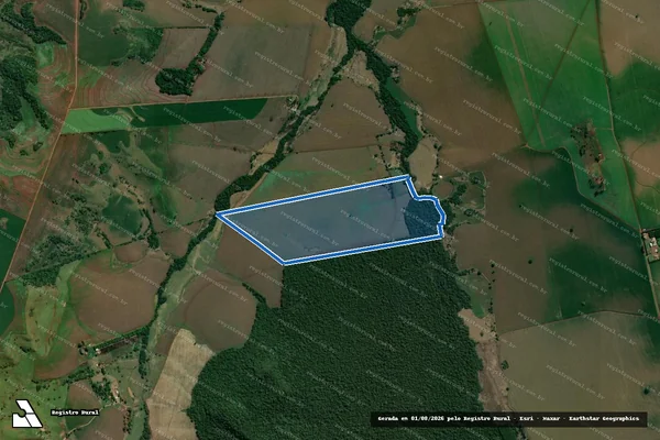 Imagem de satélite de FAZENDA SANTA HILDA - Parte 1 em Cornélio Procópio - PR