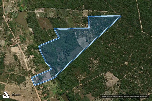 Imagem de satélite de FAZENDA NASCIMENTO - GLEBA 01 em Águas Vermelhas - MG
