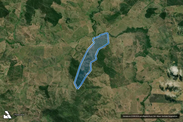 Imagem de satélite de FAZENDA ESPERANÇA - 001 em Caatiba - BA