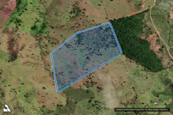 Imagem de satélite de Fazenda Olho D  água - Parcela 1 em Itarantim - BA