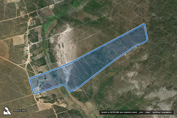 Imagem de satélite de Fazenda Capão de Cicupira - Parte 1 em Mucugê - BA