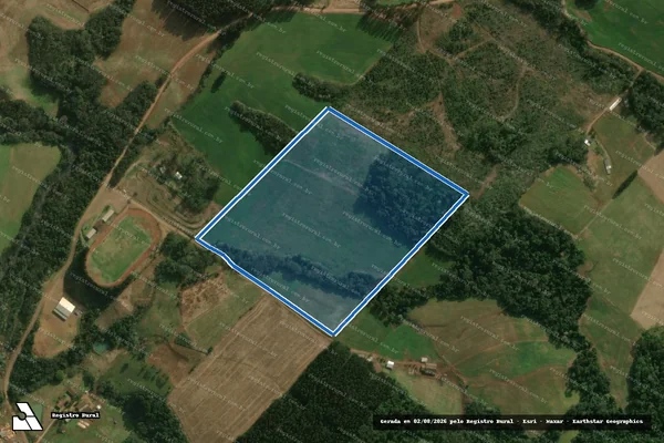Imagem de satélite de Parte do Lote Rural 43 - Parcela 1 em Princesa - SC