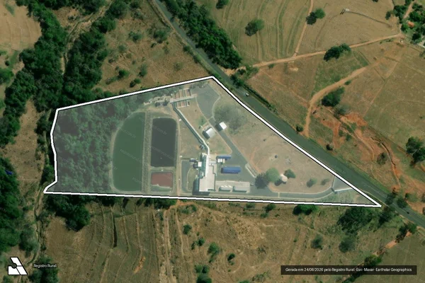 Imagem de satélite de Estância Quatro Rosas - Estância Quatro Rosas em Regente Feijó - SP