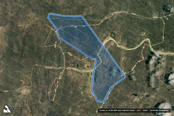 Imagem de satélite de FAZENDA JARAMATAIA - Parte 1 em Caiçara do Rio do Vento - RN
