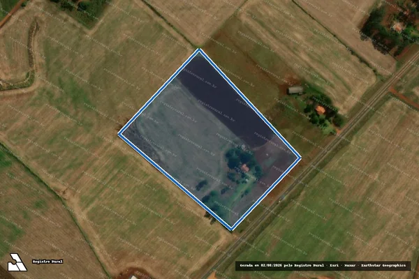 Imagem de satélite de P. A. Itamarati II (Gleba G) - Lote 1618 em Ponta Porã - MS