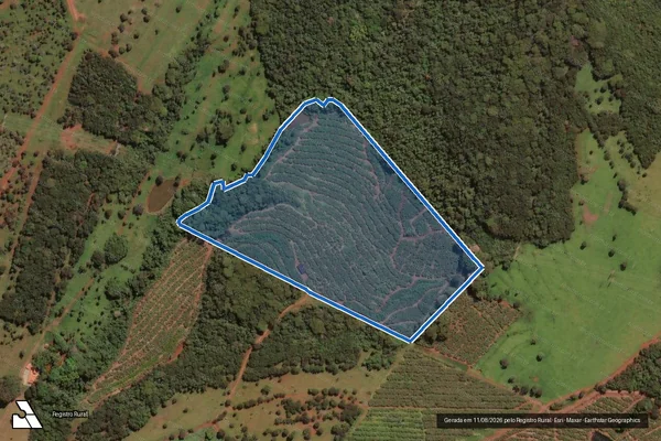 Imagem de satélite de Fazenda Desengano e Boa Esperança -Gleba A - 001 em Uberlândia - MG