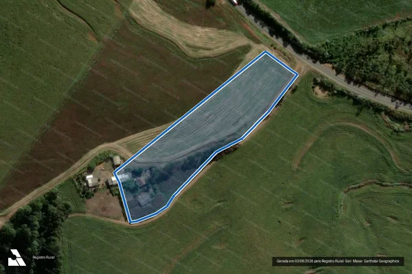 Imagem de satélite de FAZENDA SANTA LUZIA - PARCELA 04 em Ortigueira - PR