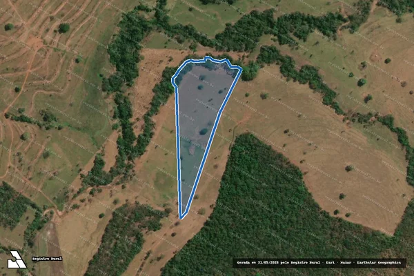 Imagem de satélite de FAZENDA DO BUGRE - GLEBA 02 em Prata - MG