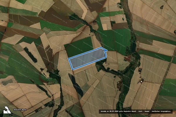 Imagem de satélite de Fazenda Santa Luzia - GLEBA - J em Palmital - SP