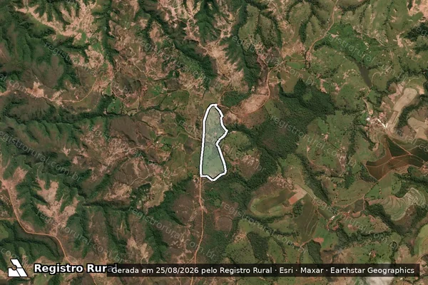 Imagem de satélite de FAZENDA BURITI  - Parte 1 em Tiros - MG