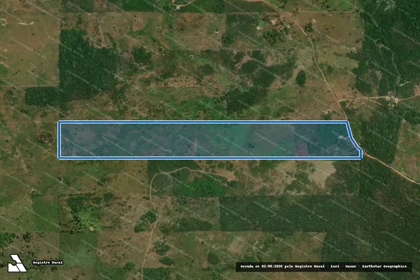 Imagem de satélite de SITIO LAGOA AZUL - Parte 1 em Ourilândia do Norte - PA
