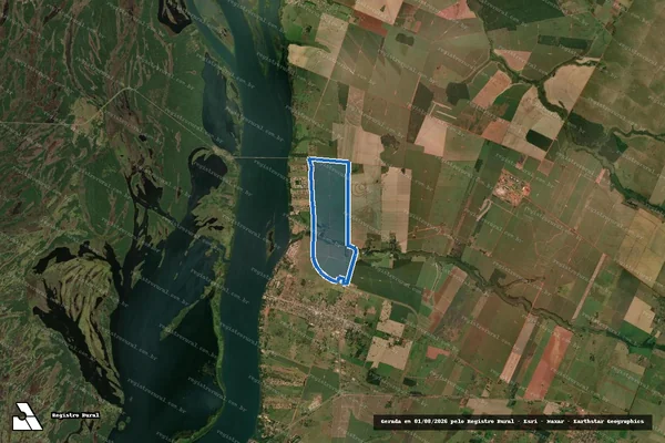 Imagem de satélite de FAZENDA MAANAIM - GLEBA A em Paulicéia - SP