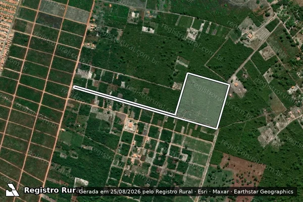 Imagem de satélite de FAZENDA SOL NASCENTE II - Gleba GLEBA B em Barra do Corda - MA