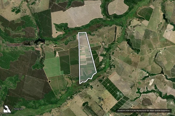 Imagem de satélite de FAZENDA BELA VISTA - 01 em Eunápolis - BA