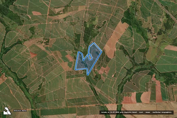 Imagem de satélite de Fazenda Cangiquinha - Gleba B em Pindorama - SP