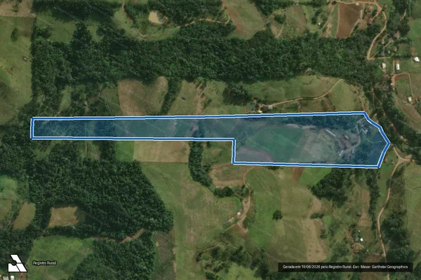 Imagem de satélite de Parte do Lote Rural nº 13 - Gleba 01 em São Miguel do Oeste - SC