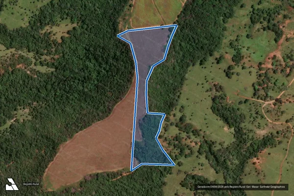 Imagem de satélite de FAZENDA SANTA MARIA - Parte 1 em Patos de Minas - MG