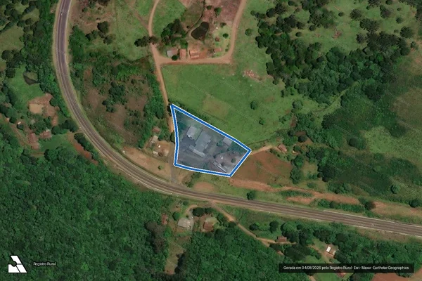 Imagem de satélite de FAZENDA SANTA RITA - 43155-2 em Vargem - SC