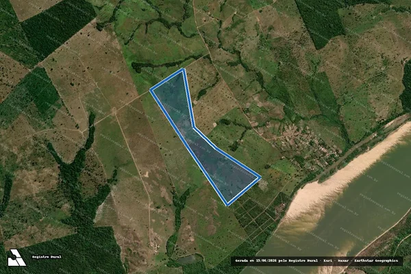 Imagem de satélite de Fazenda Brito - Área Remanescente em Piçarra - PA