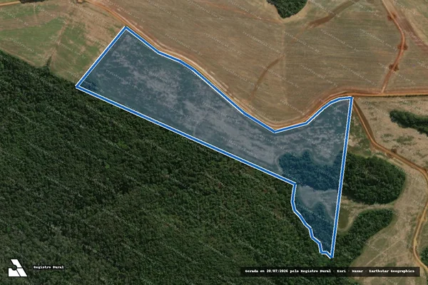Imagem de satélite de FAZENDA FERRADURA - Matrícula 145 em Tibagi - PR