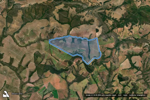 Imagem de satélite de FAZENDA SERRA AZUL - FAZENDA SERRA AZUL em Caiapônia - GO