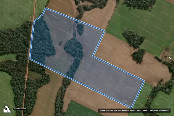 Imagem de satélite de Lote Rural Nº 237 e Parte do Lote Rural Nº 244 - Parcela 1 em Faxinalzinho - RS