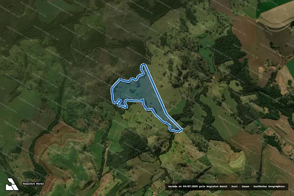 Imagem de satélite de FAZENDA SAGRADA - Parte 1 em Faxinal - PR