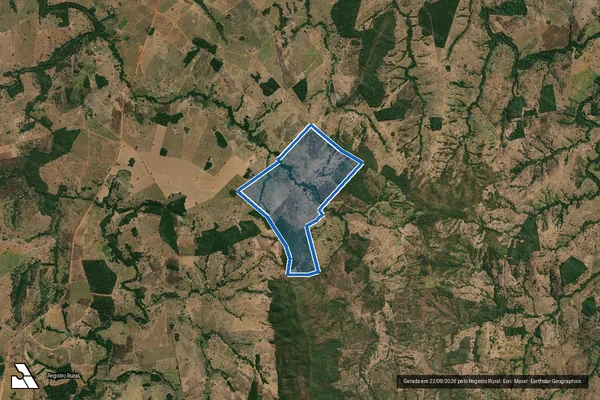 Imagem de satélite de Loteamento PONTAL - Den FAZENDA CURRAL DE CIMA - 001 em Itapirapuã - GO