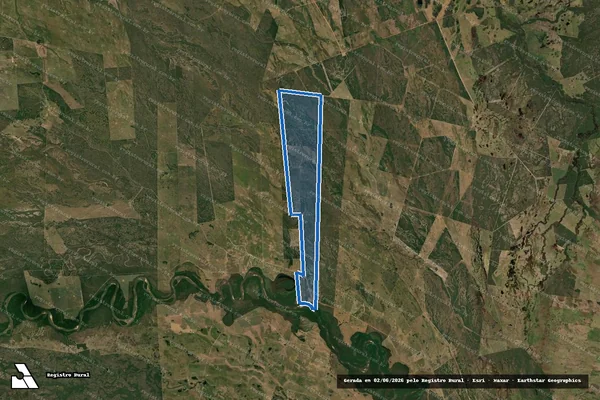 Imagem de satélite de Fazenda Baía Sandy - Fazenda Baía Sandy ? Gleba ?A? em Coxim - MS