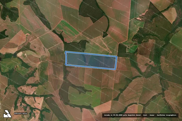 Imagem de satélite de Fazenda Porta do Céu - Parte 1 em General Carneiro - MT