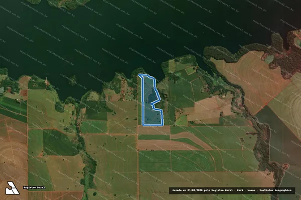 Imagem de satélite de Sítio Água do Café - Sitio Agua do Cofe ? GLEBA-A em Santo Inácio - PR