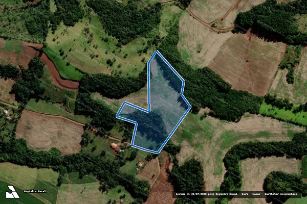 Imagem de satélite de Lote nº 134 da Gleba nº 19 do Imóvel Catanduvas - 01 em Quedas do Iguaçu - PR