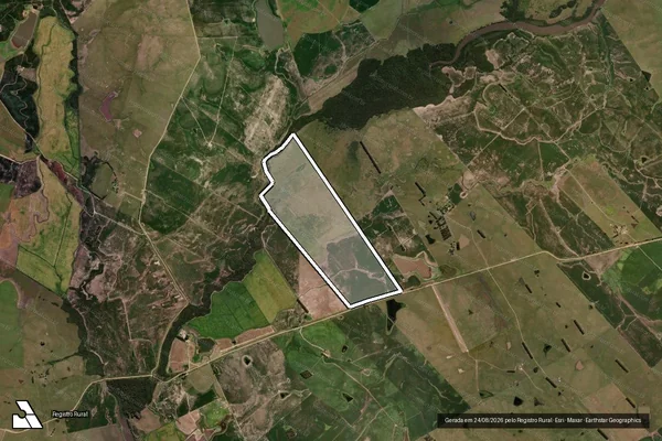 Imagem de satélite de Estância Santa Genoveva II  - Estância Santa Genoveva II ? Gleba A em Bagé - RS