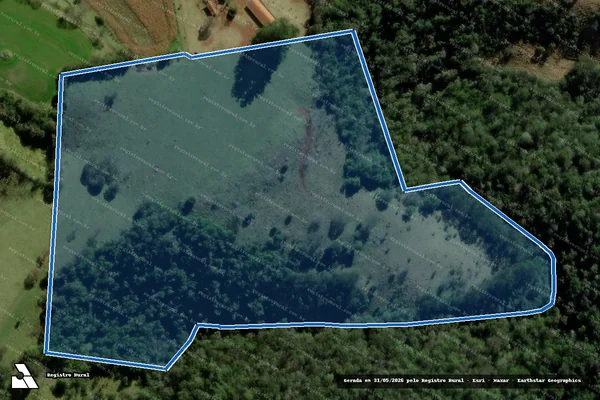 Imagem de satélite de LOTE RURAL Nº58-A-2-B, DA SUBDIVISAO DO LOTE Nº58-A-2, DESTACADO DO LOTE Nº58, GLEBA Nº13, COLONIA  A  GUARANIACU - Parte 1 em Campo Bonito - PR